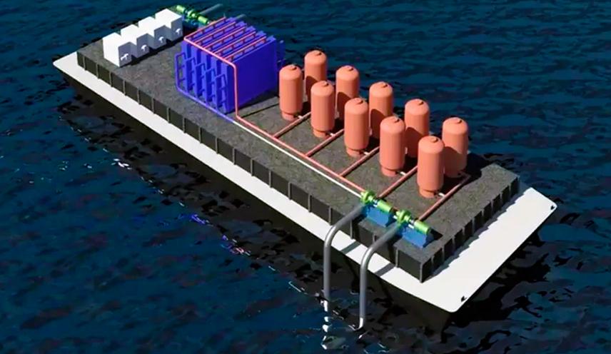 El Instituto Tecnológico de Massachusetts (MIT) ha propuesto una planta que captura carbono, el principal culpable del calentamiento global, del agua de mar mientras se desplaza en barco. (Foto MIT)